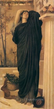 アガメムノンの墓のエレクトラ 1868 年 アカデミズム フレデリック・レイトン Oil Paintings